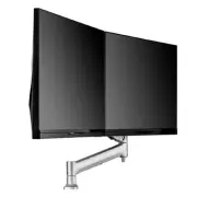 Atdec AWMS-RHXB Tandem Dynamic Dual Monitor Mount. C-Clamp Desk Fixing. Max Load