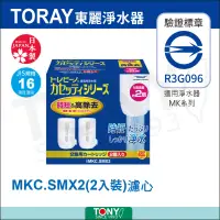 在飛比找遠傳friDay購物優惠-TORAY 東麗 高效淨水濾心 MKC.SMX2