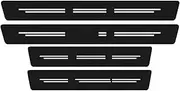 Car Interior Accessories 4pcs For Chery For Tiggo 2 3 4 5 6 7 8 3X 5X Pro T11 Leather Carbon Fiber Decor Decal Threshold Car Door Sill Protector Stickers Automobile Interior