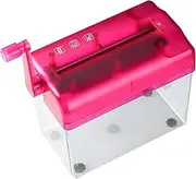 HOMSFOU Manual Small Shredder for Home Office Use Portable Hand Crank Shredding Tool for Receipts and Bills Lightweight and for Privacy Protection