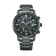CITIZEN 原廠公司貨星辰 光動能三眼計時手錶 CA0845-83E黑面黑鋼帶