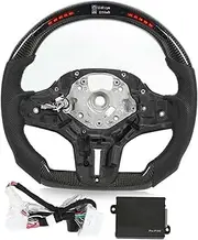 Carbon Fiber LED Shift Lights Steering Wheel Compatible With BMW M5 F90 M8 X3M X4M X5M X6M G3X G1X G0X M Sport