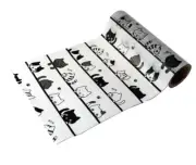 Lint Roller Refill Sheets - Black And White Cat Kitten Kawaii Cute Neko Pattern