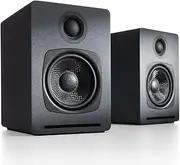 Audioengine A1 Wireless Bluetooth Speaker 30W Powered Desktop Speakers, A 2-Way Sound System, Stream with aptX Codec Built-in 16Bit DAC and Amplifier (Dark Grey)