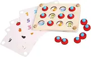 SUPVOX Wooden Memory Game Chess Educational Matching Toy for Kids Puzzle Board Game Parent-Child Educational Toy Bright Colors Smooth Surface