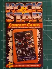 1985 ROCK STAR CONCERT CARDS SEALED UNOPENED WAX PACK QUIET RIOT FRANKIE BANALI