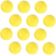 WESIEVYA 12pcs Supple Golf Practice Balls Yellow Training Accessories for Use for Golfing Drills Swing Exercises and All Skill Levels