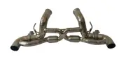 Fits McLaren GT 4.0L 19-23 Top Speed Pro-1 Titanium X-Pipe Exhaust with Valves