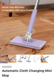 Automatic Cloth Changing Mini Mop Hands-Free Mini Mo❀