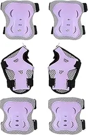 Kids Bike Protective Gear,Knee and Elbow Pads with Wrist Guards - Secure Breathable Adjustable Skateboard Guards for Youth Boys Girls Rollerblading Cycling Scooter