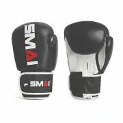 SMAI BOXING GLOVES BAG MITT TRAINER LARGE BLACK + WHITE BNWT MMA BOXING TRAINING