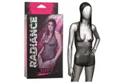 Radiance Plus Size Hooded Deep V Bodysuit - Sultry Seduction for Curvy Goddesses