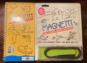 On-The-Go Magnetti - Children's White Board & Magnetic Strips for Drawing Shapes