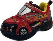 Tomica(トミカ) TO10669 Kids Sneakers, Luminous Kids' Sneakers, Emergency Vehicle, Blue Police, Fire Rescue, Sparkling