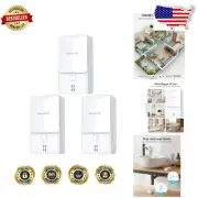 Compact 3-Pack Water Leak Sensors with Mute Function and Low Battery Alerts