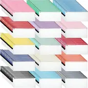 Zhehao 300 Pcs A6 Mesh Zipper Pouch Mesh Pouches Bulk Waterproof Pencil Document File Plastic Smooth Zipper Pouches Bulk for School, Office, Home, Organization (Mix Color)