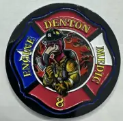 Denton Fire Department (TX) Collectible Challenge Coin - Station 8
