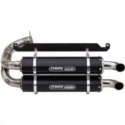 TRINITY RACING TR-4169S-BK Stage 5 Slip-On Dual Muffler - Black