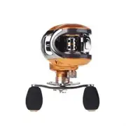 LMA200 10+1BB Ball Bearings Left Hand Bait Casting Fishing Reel High Speed 6.3:1 Golden