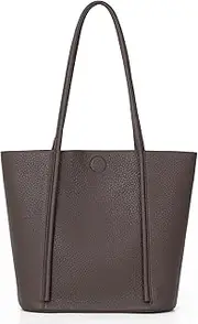 [MFFOR] Tote Bag, Soft Vegan Leather Tote Purse for women, Top Handle Shoulder Bag with Organizer Insert Bag.