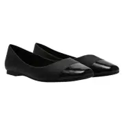 New DV by Dolce Vita Ladies Size 9 Malanie Ballet Flat Black Shoes Slip On NIB