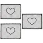 Set 3 Lace Dot Pattern Rectangle Manicure Tool Nail Art Table Mat Beauty Salon