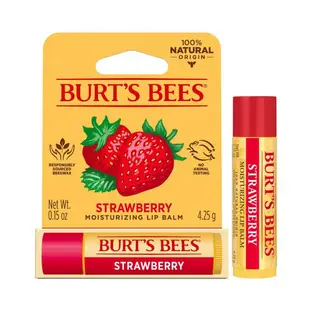 【Burt's Bees】 小蜜蜂草莓保溼護唇膏 4.25g