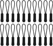 Zipper Pull Replacement Zipper Pulls Replacement Zipper Tabs Black Zipper Puller Extender Helper for Backpacks, Jackets, Luggage, Purses, Handbags, Boots, Pants, Coats 20Pcs
