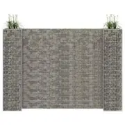 NNEVL H-Shaped Gabion Planter Steel Wire 260x40x200 cm