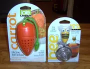 NIP JOIE Silicone Carrot Herb Infuser & Bumble Bee Stainless Tea Cup Infuser
