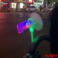 在飛比找蝦皮購物優惠-#夯品推薦#電動車裝飾微型風力發電機小型風能動力自發光LED