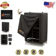 Breathable Black Bird Cage Cover - Blocks 90% Sunlight, Washable & Durable