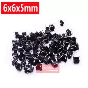 500PCS 6x6x5mm DIP 2 Pin Momentary Push Button Tactile Tact Switches