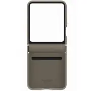 Samsung Case Galaxy Z Flip 5 Authentic Flap Eco-Leather Case Etoupe Brown Color