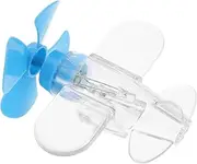 NOLITOY Colored Lights Cars Car Dashboard Airplane Decorations Dashboard Decorations Car Wind Power Generation Light Airplane Car Lights Interior Vehicle Lights -Blue Plastic