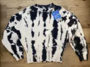 NWT Champion Black & White Cocoa Butter Reverse Weave Sweatshirt Women’s Size XS