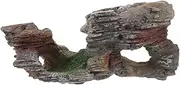 Hohopeti Turtle Terrace Turtle Resting Terrace Reptile Hide Aquarium Platform Tortoise Platform Tortoise Habitat Accessories Basking Platform for Aquatic Turtles Animal Resin Ornaments