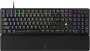 Corsair K70 CORE RGB Mechanical Gaming Keyboard with Palmrest - Pre-Lubricated MLX Red Linear Keyswitches - Sound Dampening - Media Control Dial - iCUE Compatible - QWERTY NA Layout - Black