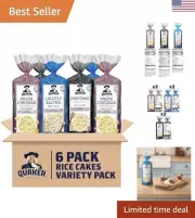 3 Flavor Topper Variety Pack: Rice Cakes with Everything Bagel, Salted & Cheddar