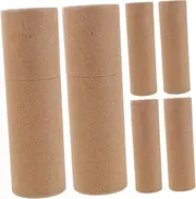 PACKOVE 6pcs Mailing Tube Case: Paper Essential Oil Tube Cardboard Rolls Container For Shipping Storing Posters Prints Artwork Documents 50ml