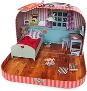 Mouse Mansion to Go - Portable Play Doll House - Suitcase