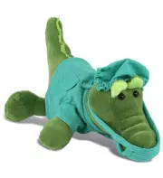 DolliBu Alligator Doctor Plush Toy with Cute Scrub Uniform and Cap - 6 Inches