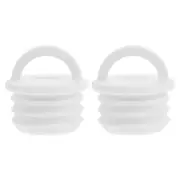 2 Pcs Mop Bucket Stopper Laundry Drain Plug Tubing End Cap Bathroom