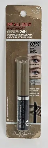 L'OREAL PARIS INFALLIBLE BROWS VOLUMIZING BROW MASCARA, #7.0 BLONDE