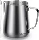 Milk Frothing Pitcher 16oz 480ml Milk Frother Cup Stainless Steel Steaming Pi...