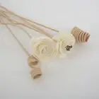 6x Flower Rattan Reed Diffuser Spiral Stick Rod No Fire Aroma Refill Replacement