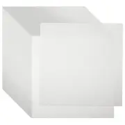 500 Wax Paper Sheets 6" Square Liners Non-Stick Waxed Wrap For Food Deli White