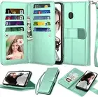 Wallet Case for Samsung Galaxy A20, for Galaxy A30 Case, [9 Card Slots] PU Leath