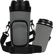 [CouldyCasi] 2 Piece Portable Blender Storage Sleeve Bag for Nutribullet Blender with Shoulder Strap and Pocket Compatible with Nutribullet Flip Portable Blender NBPB50350AK (Grey, 2 Piece)