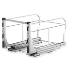 Pull Out Trash Can Under Cabinet with Push to Open Slides, Heavy Duty Under S...